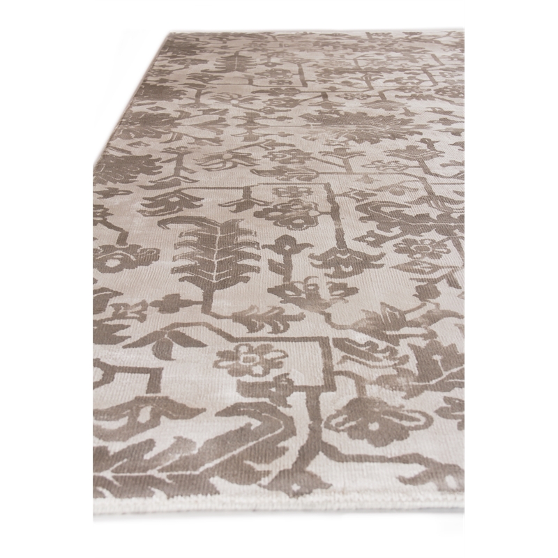 Carrera Handloomed Viscose Ash 10'x14' Area Rug