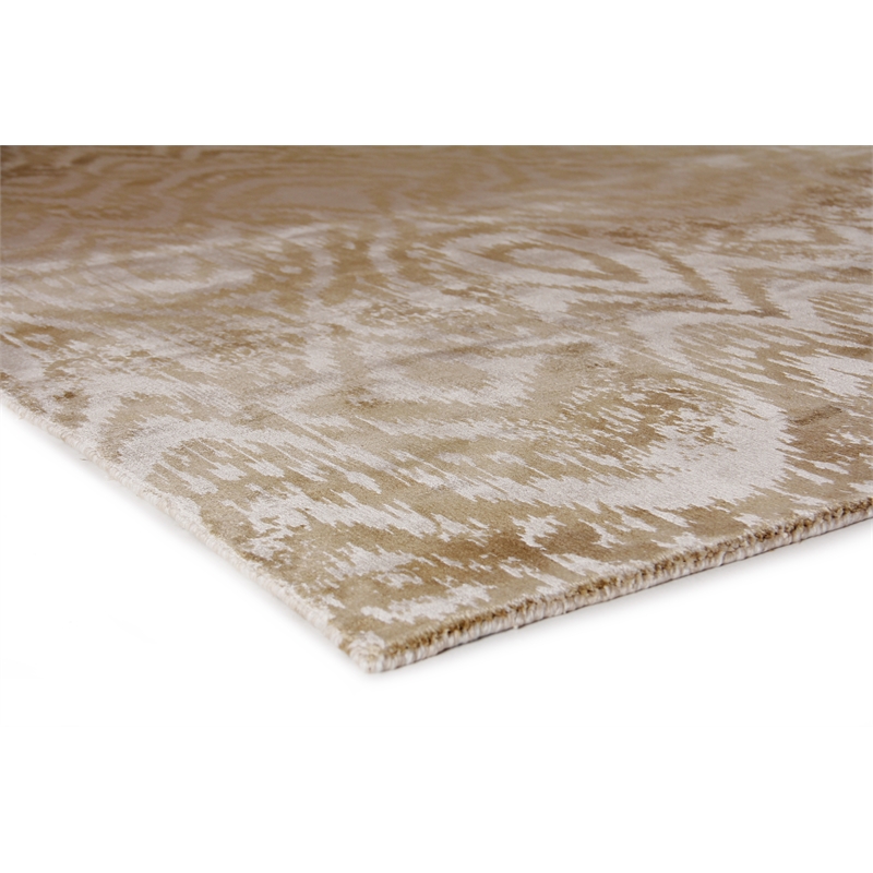 Carrera Handloomed Viscose Beige 8'x10' Area Rug