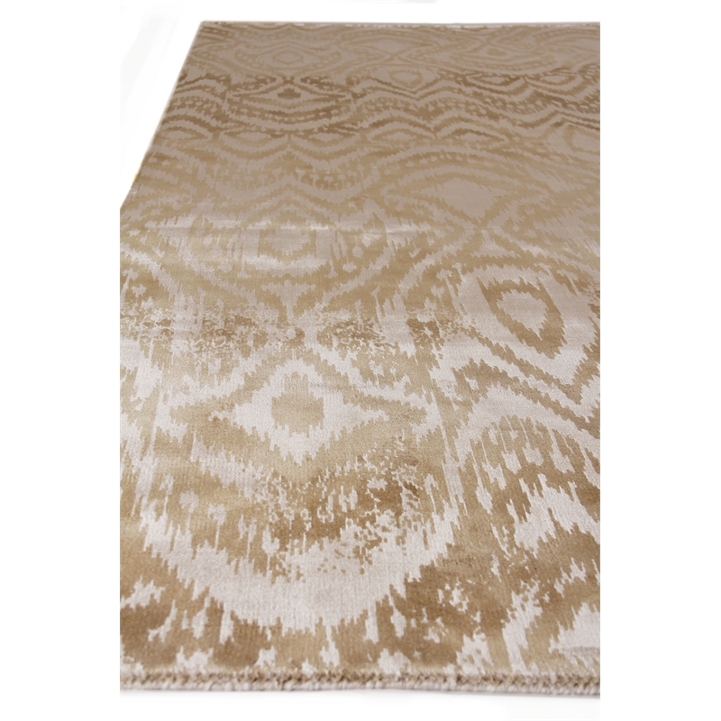 Carrera Handloomed Viscose Beige 8'x10' Area Rug