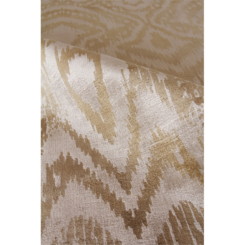 Carrera Handloomed Viscose Beige 8'x10' Area Rug