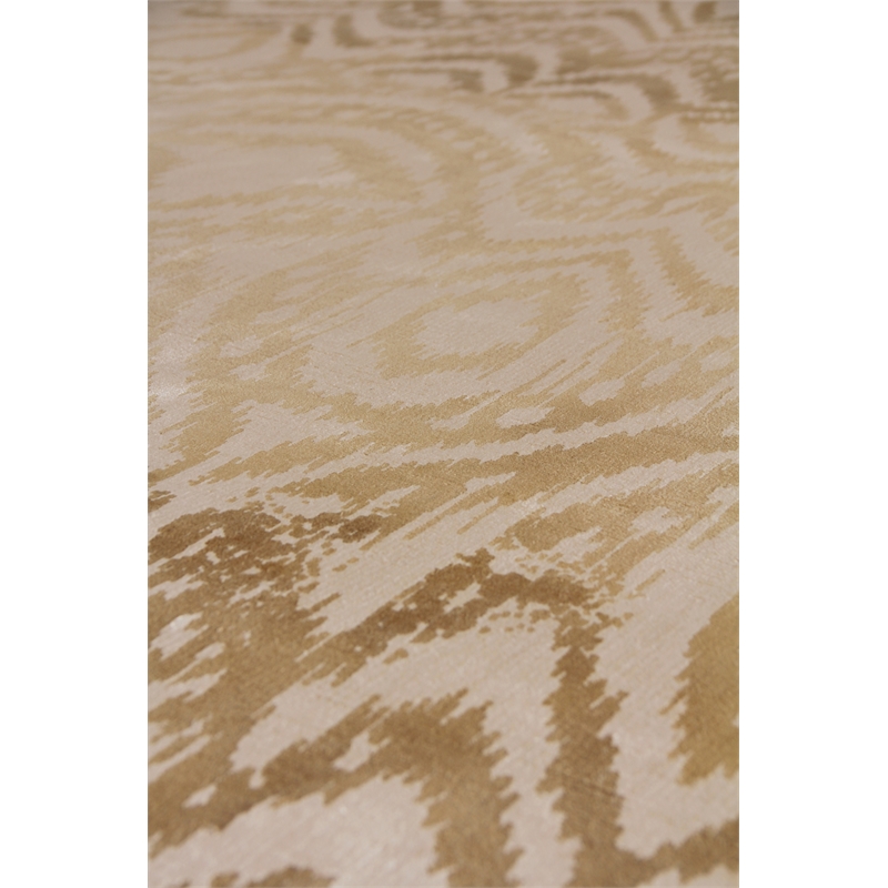 Carrera Handloomed Viscose Beige 8'x10' Area Rug