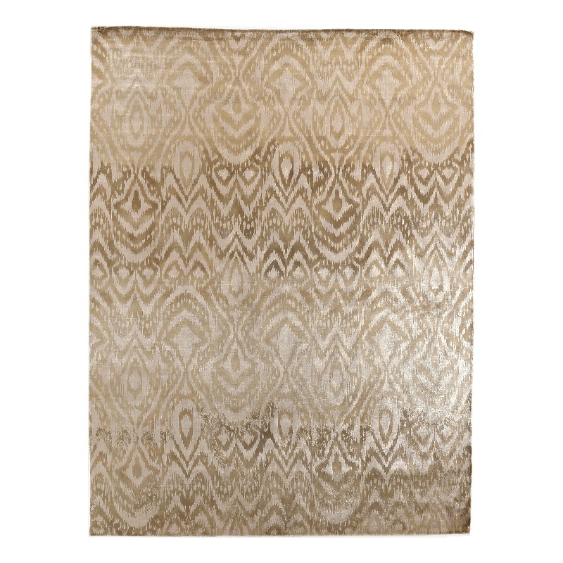 Carrera Handloomed Viscose Beige 8'x10' Area Rug