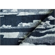 Carrina Hand-Knotted Wool/Bamboo Silk Navy/Silver 6'x9' Area Rug