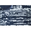 Carrina Hand-Knotted Wool/Bamboo Silk Navy/Silver 6'x9' Area Rug