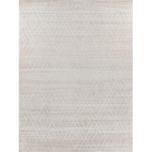 Castelli Handloomed Bamboo Silk/Wool Light Beige 8'x10' Area Rug