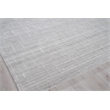 Castelli Handloomed Bamboo Silk/Wool Light Silver 8'x10' Area Rug