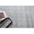 Castelli Handloomed Bamboo Silk/Wool Light Silver 8'x10' Area Rug