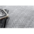 Castelli Handloomed Bamboo Silk/Wool Light Silver 8'x10' Area Rug