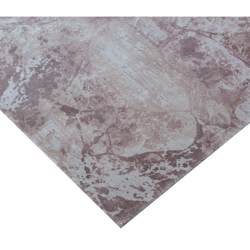 Cassina Handloomed Bamboo Silk Rust 8'x10' Area Rug