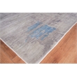 Cassina Handloomed Bamboo Silk Gray/Blue 6'x9' Area Rug