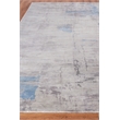 Cassina Handloomed Bamboo Silk Gray/Blue 6'x9' Area Rug