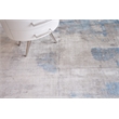 Cassina Handloomed Bamboo Silk Gray/Blue 6'x9' Area Rug