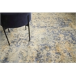 Cassina Handloomed Bamboo Silk Blue/Beige 10'x14' Area Rug