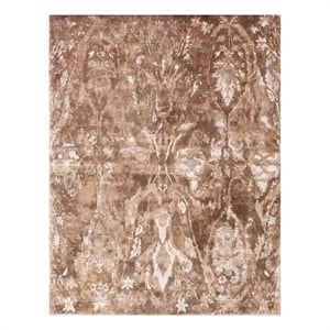 Cassina Handloomed Bamboo Silk Brown 8'x10' Area Rug