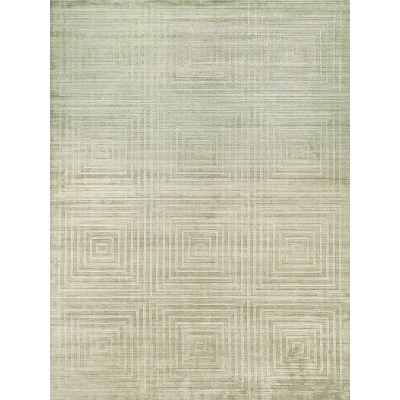 Castelli Handloomed Bamboo Silk/Wool Ivory/Beige 8'x10' Area Rug