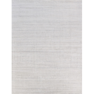 Castelli Handloomed Bamboo Silk/Wool Ivory 14'x18' Area Rug