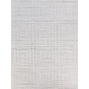 Castelli Handloomed Bamboo Silk/Wool Ivory 8'x10' Area Rug