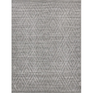 Castelli Handloomed Bamboo Silk/Wool Gray 9'x12' Area Rug