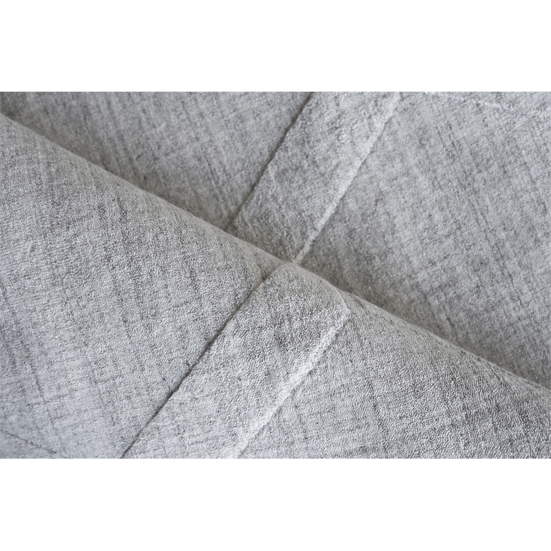 Castelli Handloomed Bamboo Silk/Wool Light Silver 10'x14' Area Rug