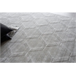 Castelli Handloomed Bamboo Silk/Wool Light Silver 6'x9' Area Rug