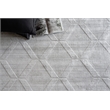 Castelli Handloomed Bamboo Silk/Wool Light Silver 6'x9' Area Rug