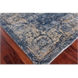 Cassina Handloomed Bamboo Silk Denim/Beige 10'x14' Area Rug