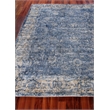 Cassina Handloomed Bamboo Silk Denim/Beige 12'x15' Area Rug