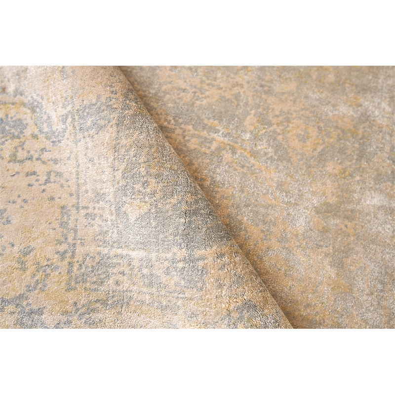 Cassina Handloomed Bamboo Silk Blue 10'x14' Area Rug