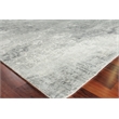 Cassina Handloomed Bamboo Silk Dark Gray/Gray 6'x9' Area Rug