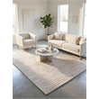 Castelli Handloomed Bamboo Silk/Wool Light Beige 12'x15' Area Rug