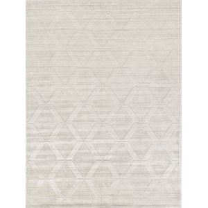Castelli Handloomed Bamboo Silk/Wool Ivory 15'x25' Area Rug