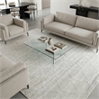 Castelli Handloomed Bamboo Silk/Wool Ivory 9'x12' Area Rug