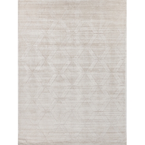Castelli Handloomed Bamboo Silk/Wool Light Beige 12'x15' Area Rug