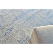 Cassina Handloomed Bamboo Silk Sky Blue 8'x10' Area Rug