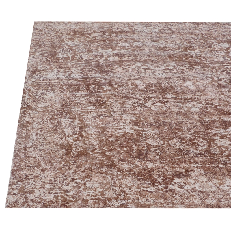 Cassina Handloomed Bamboo Silk Rust/Ivory 8'x10' Area Rug