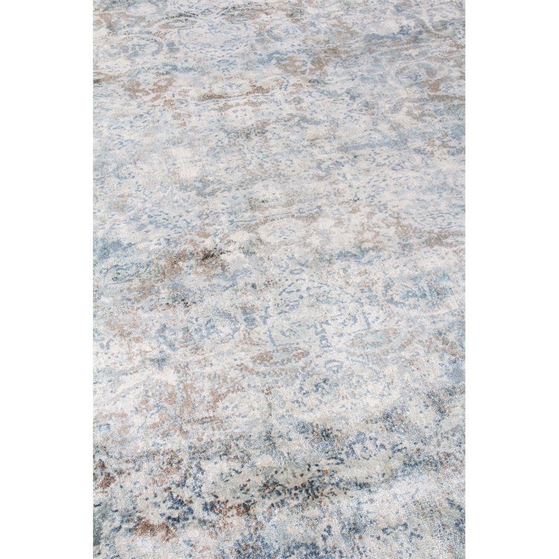 Cassina Handloomed Bamboo Silk Blue/Ivory/Multi 9'x12' Area Rug