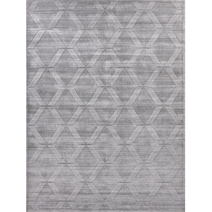 Castelli Handloomed Bamboo Silk/Wool Gray 10'x14' Area Rug