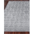 Castelli Handloomed Bamboo Silk/Wool Gray 8'x10' Area Rug