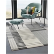 Castine Hand-Tufted New Zealand Wool Gray/Ivory 9'x12' Area Rug