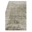Cassina Handloomed Bamboo Silk Charcoal/Green 6'x9' Area Rug