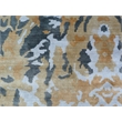 Cassina Handloomed Bamboo Silk Silver/Gold 5'x8' Area Rug