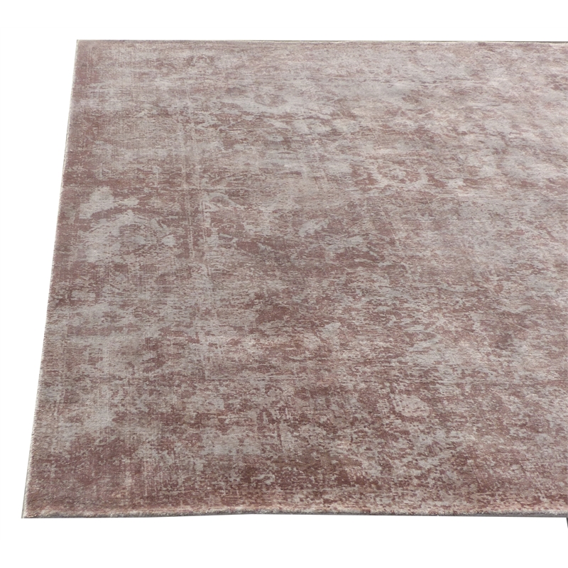 Cassina Handloomed Bamboo Silk Light Silver 8'x10' Area Rug