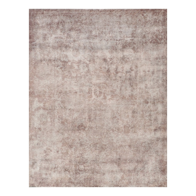 Cassina Handloomed Bamboo Silk Light Silver 8'x10' Area Rug