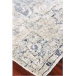 Cassina Handloomed Bamboo Silk Light Silver/Blue 12'x15' Area Rug