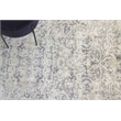 Cassina Handloomed Bamboo Silk Gray/Ivory 6'x9' Area Rug