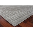 Castelli Handloomed Bamboo Silk/Wool Gray 9'x12' Area Rug