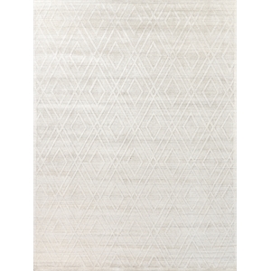 Castelli Handloomed Bamboo Silk/Wool Ivory 8'x10' Area Rug