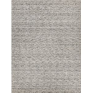 Catalina Handloomed Wool/Bamboo Silk Gray 2'x3' Area Rug
