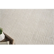 Cavallo Modern Handloomed Nylon/Wool White 6'x9' Area Rug