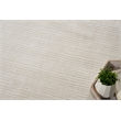 Cavallo Modern Handloomed Nylon/Wool White 6'x9' Area Rug